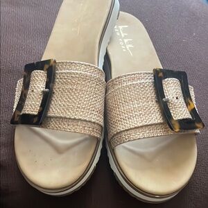 Women’s Nicole Millar New York slides with buckle